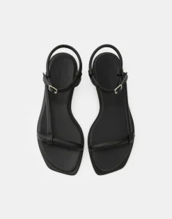 Hot Lafayette 148 New York Soft Calfskin Leather City Sandal Black