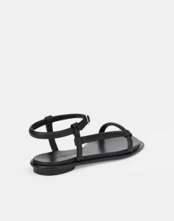 Hot Lafayette 148 New York Soft Calfskin Leather City Sandal Black