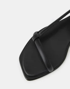 Hot Lafayette 148 New York Soft Calfskin Leather City Sandal Black