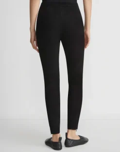 Discount Lafayette 148 New York Stretch Suede Leonard Legging Black