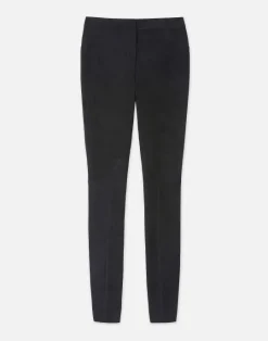 Discount Lafayette 148 New York Stretch Suede Leonard Legging Black