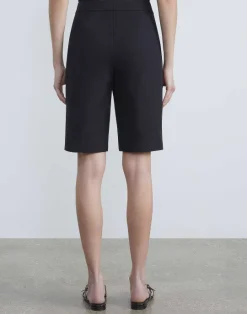 Sale Lafayette 148 New York Stretch Twill Manhattan Bermuda Short Black