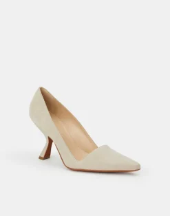 Online Lafayette 148 New York Suede Pump Sandstone