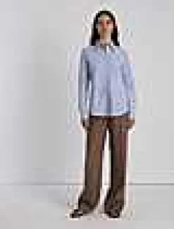 Hot Lafayette 148 New York Suede Shirt Jacket Wild Bluet