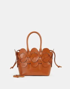 Outlet Lafayette 148 New York Vachetta Leather 8 Knot Tote—Small Copper