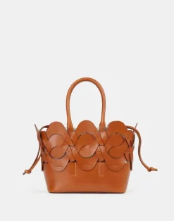 Outlet Lafayette 148 New York Vachetta Leather 8 Knot Tote—Small Copper