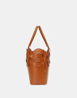 Sale Lafayette 148 New York Vachetta Leather 8 Knot Tote—Large Black