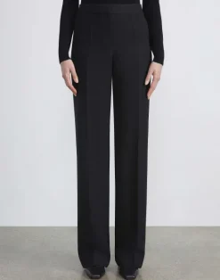 Best Lafayette 148 New York Wool-Silk Crepe Gates Pant Buff