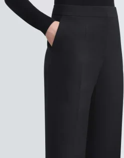 Sale Lafayette 148 New York Wool-Silk Crepe Gates Pant Buff