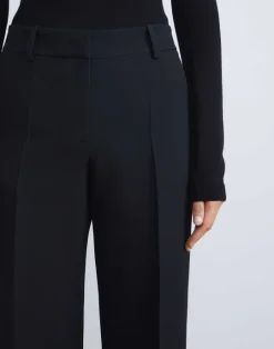 Best Lafayette 148 New York Wool-Silk Crepe Sullivan Pant Black